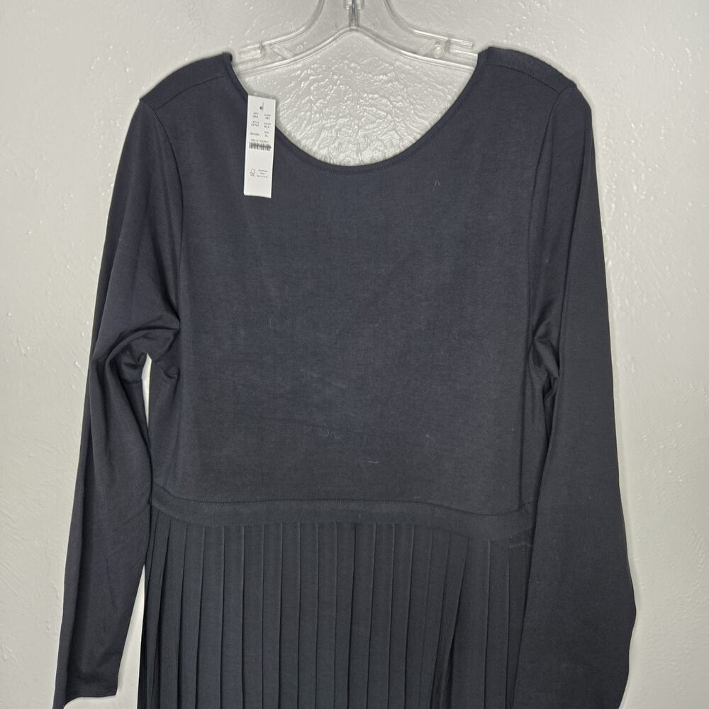 J. Crew Elegant Black Pleated Maxi Dress - Picture 4 of 10